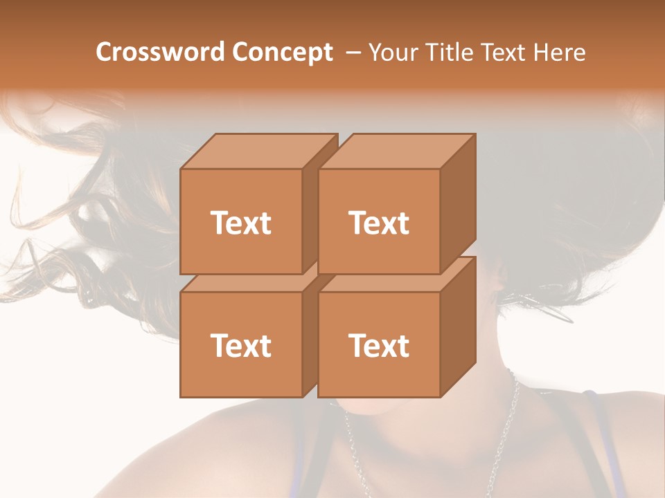 Portrait Young Hair PowerPoint Template