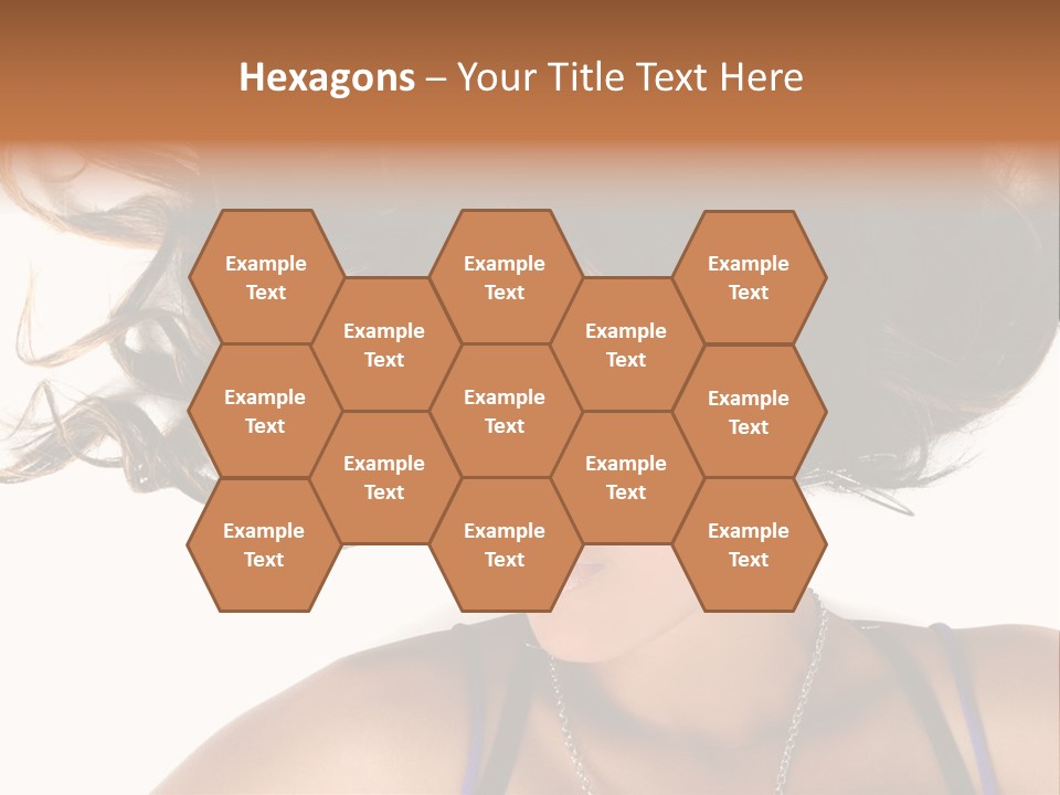 Portrait Young Hair PowerPoint Template