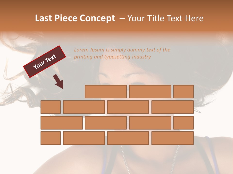 Portrait Young Hair PowerPoint Template