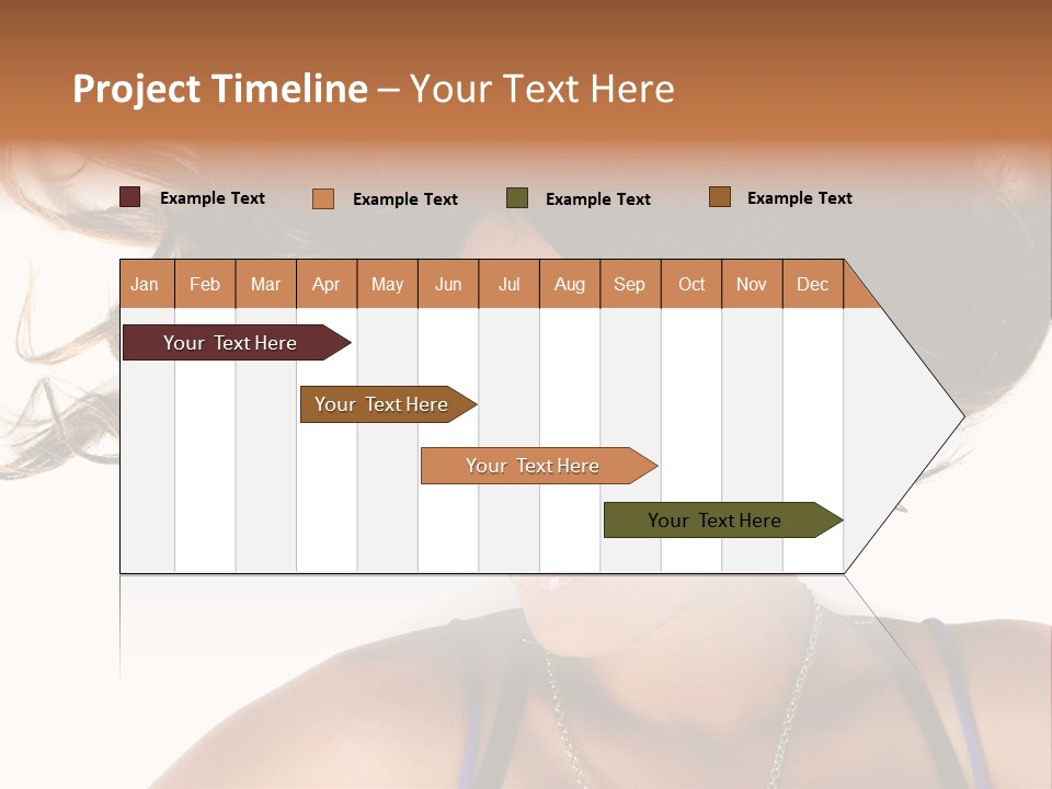 Portrait Young Hair PowerPoint Template