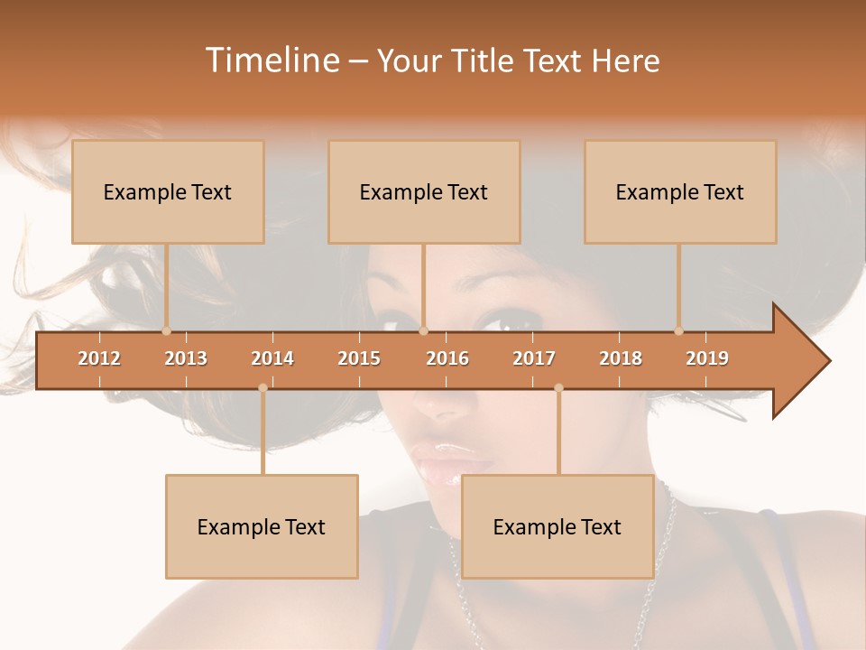 Portrait Young Hair PowerPoint Template