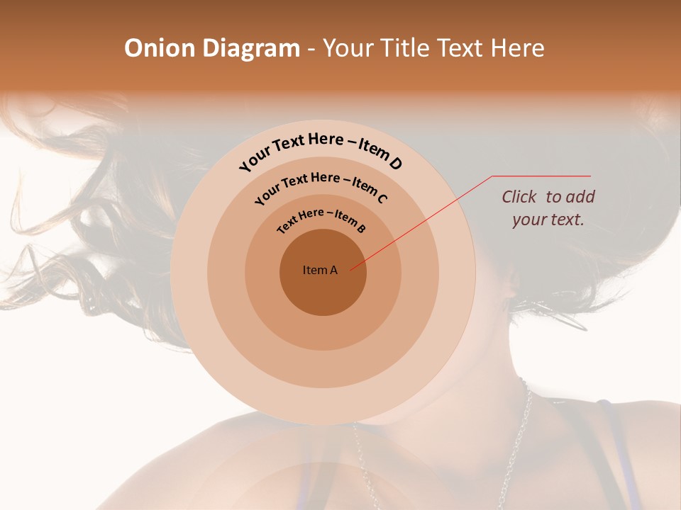 Portrait Young Hair PowerPoint Template