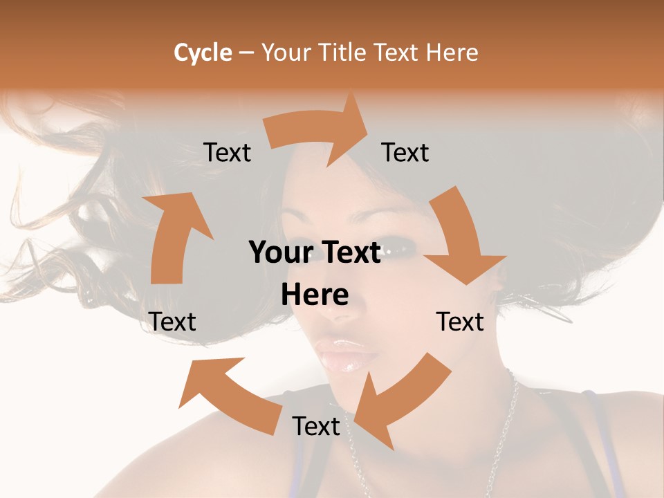 Portrait Young Hair PowerPoint Template