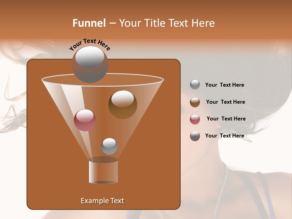 Portrait Young Hair PowerPoint Template