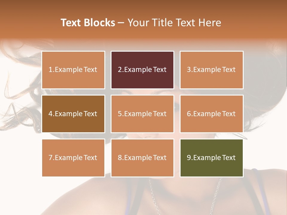 Portrait Young Hair PowerPoint Template