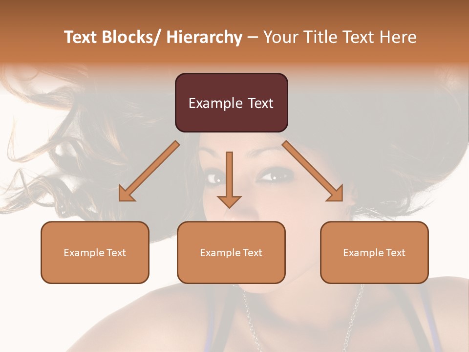 Portrait Young Hair PowerPoint Template