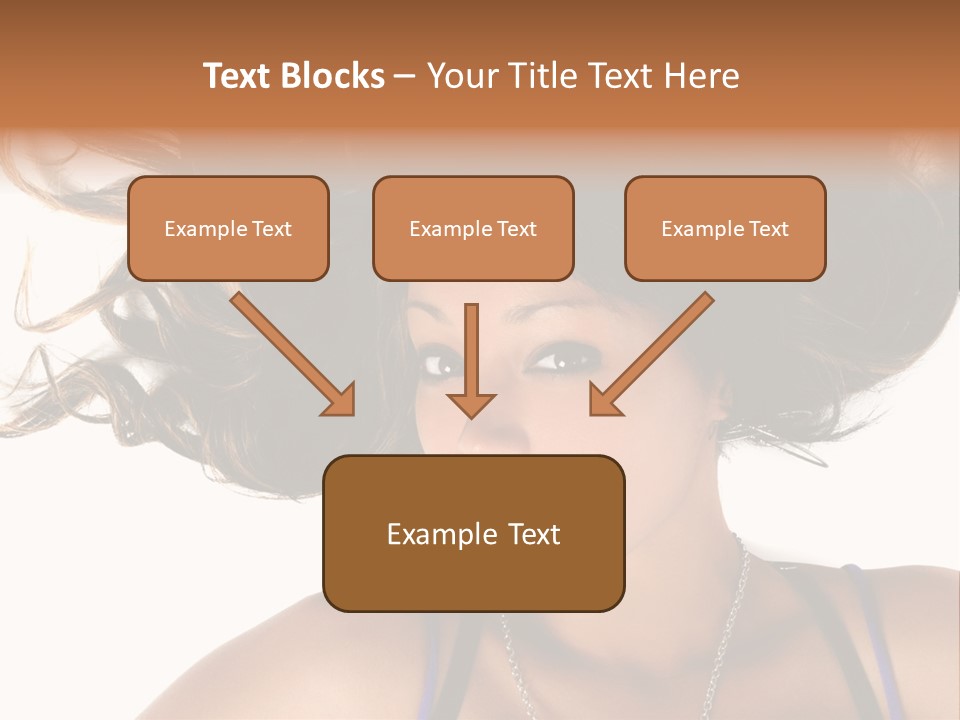 Portrait Young Hair PowerPoint Template