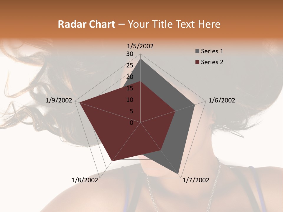 Portrait Young Hair PowerPoint Template