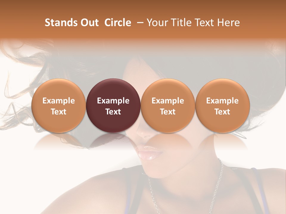 Portrait Young Hair PowerPoint Template