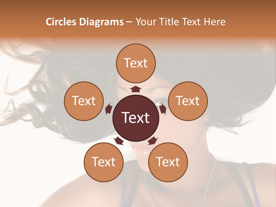 Portrait Young Hair PowerPoint Template