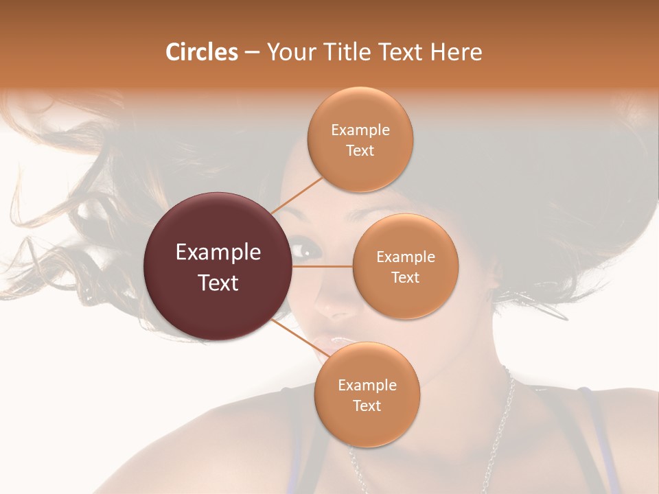 Portrait Young Hair PowerPoint Template