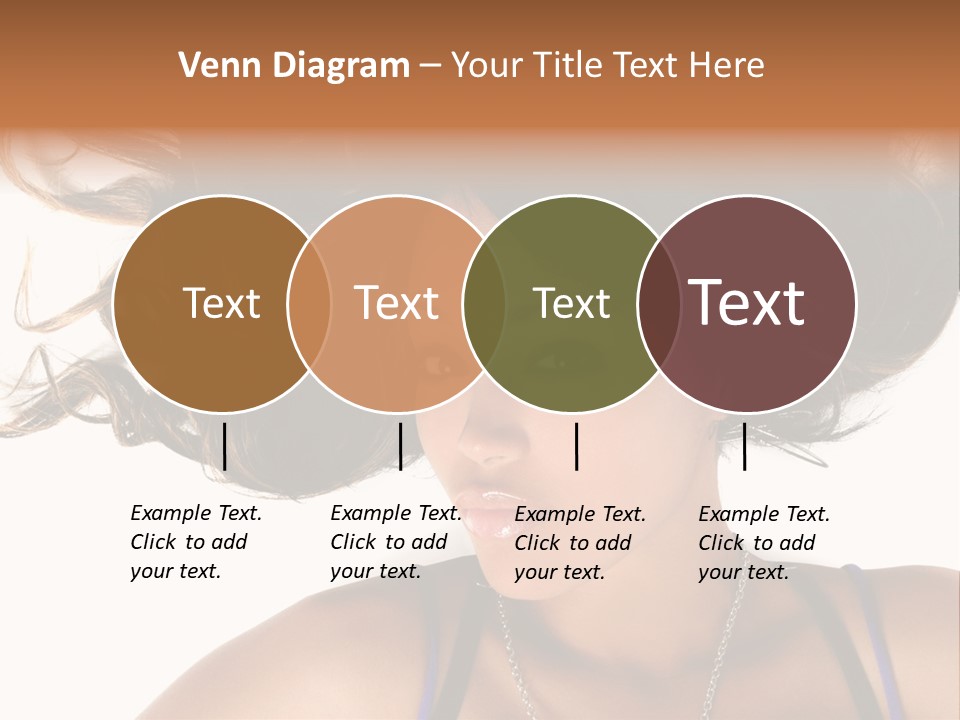 Portrait Young Hair PowerPoint Template