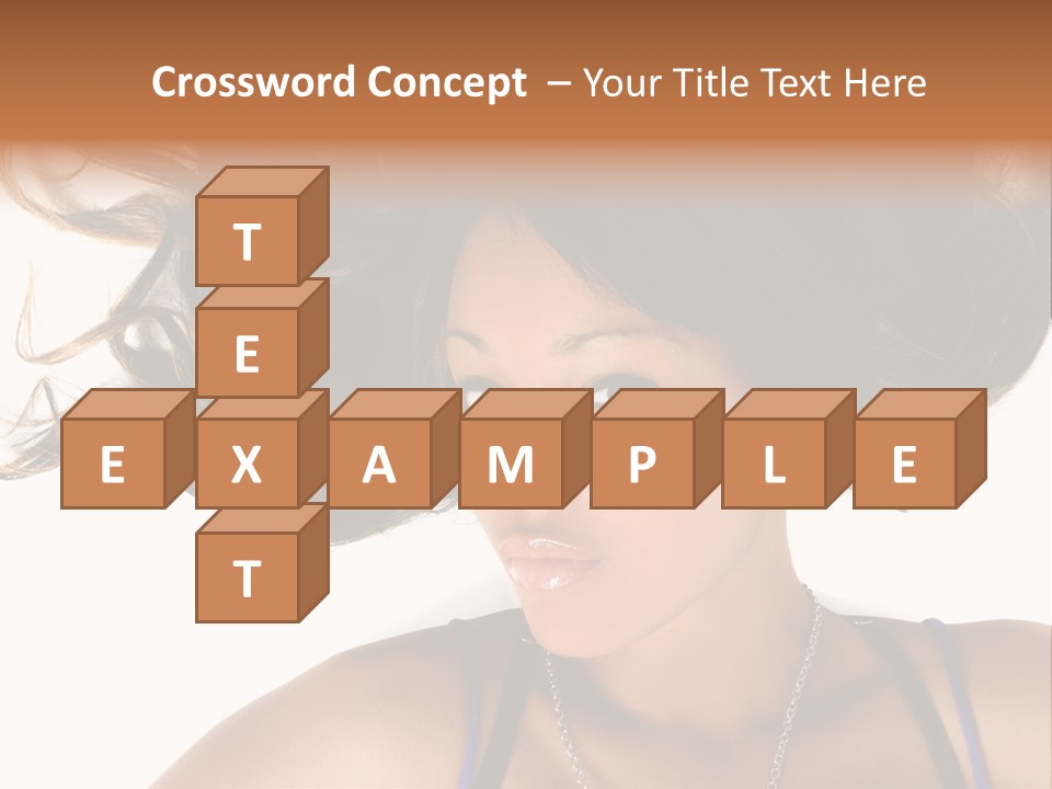 Portrait Young Hair PowerPoint Template