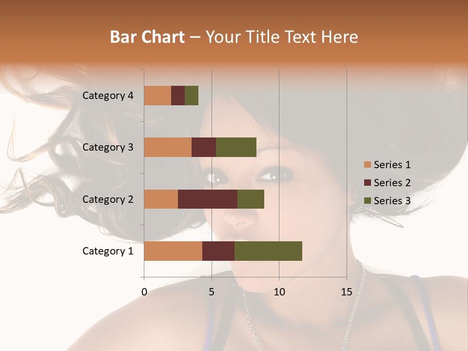 Portrait Young Hair PowerPoint Template