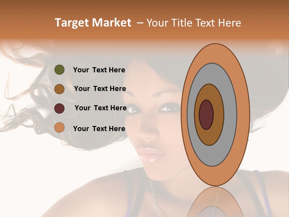 Portrait Young Hair PowerPoint Template