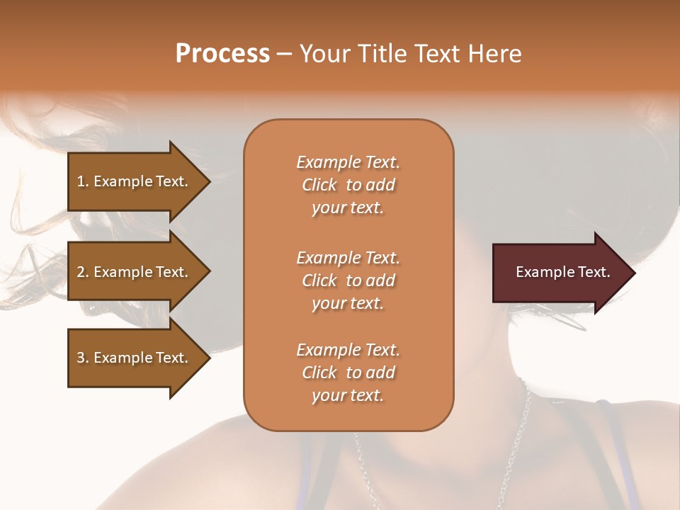 Portrait Young Hair PowerPoint Template
