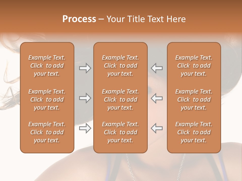 Portrait Young Hair PowerPoint Template