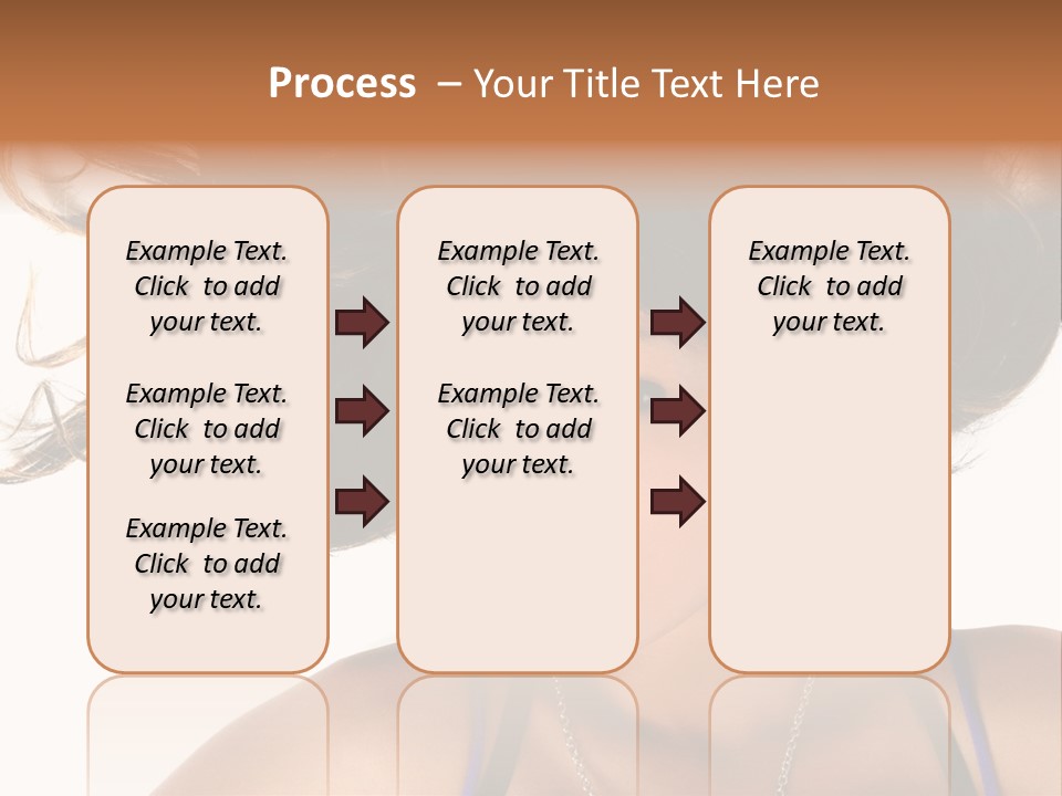 Portrait Young Hair PowerPoint Template
