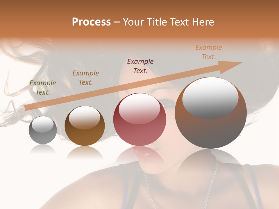 Portrait Young Hair PowerPoint Template