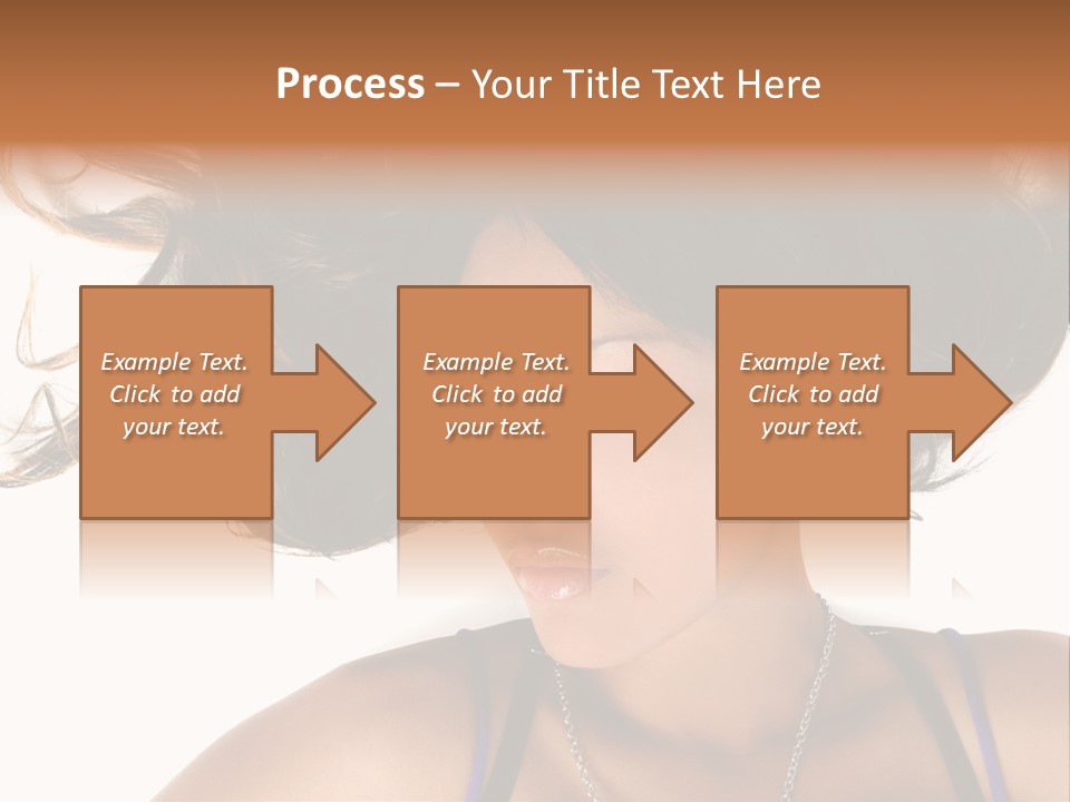 Portrait Young Hair PowerPoint Template