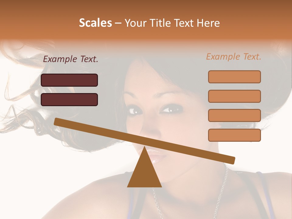 Portrait Young Hair PowerPoint Template