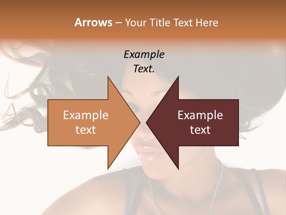Portrait Young Hair PowerPoint Template