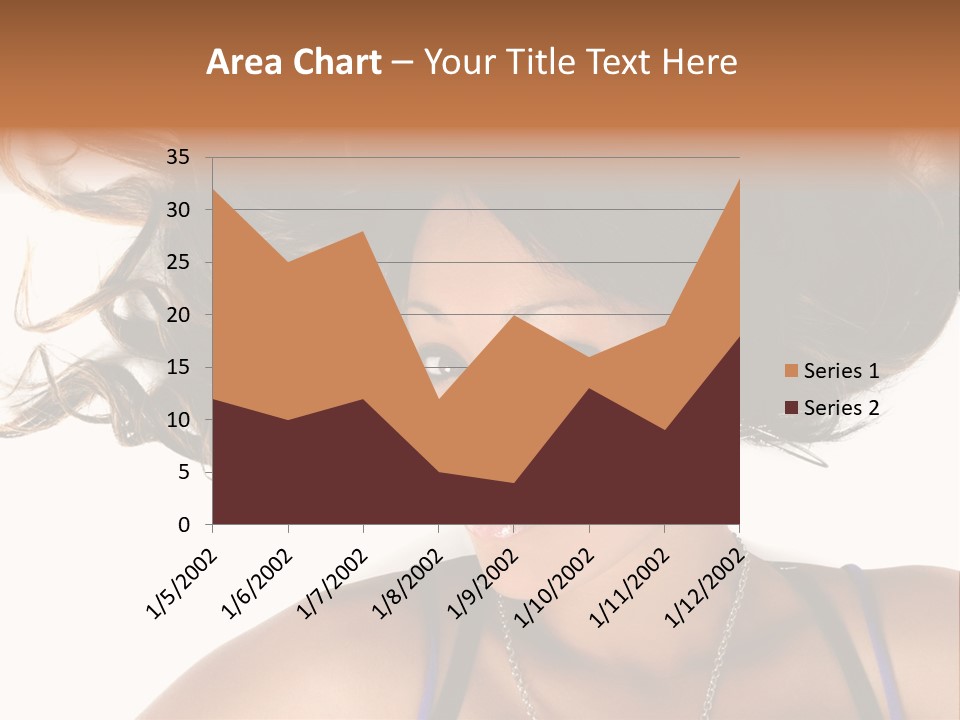 Portrait Young Hair PowerPoint Template