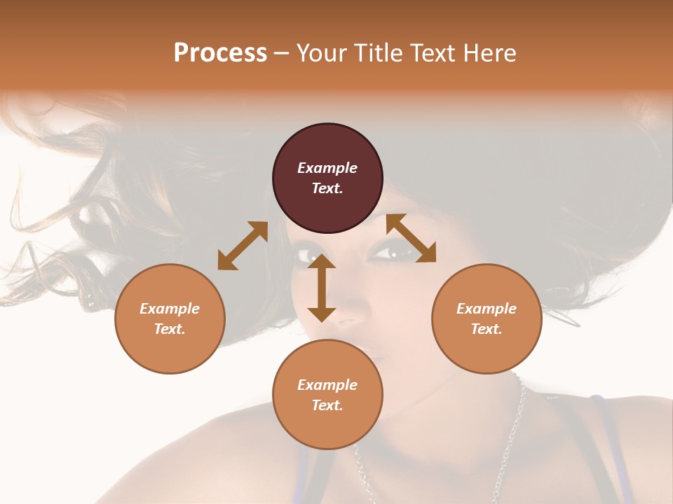 Portrait Young Hair PowerPoint Template