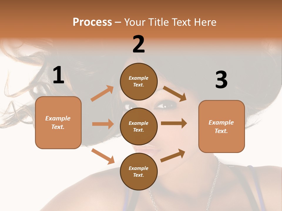 Portrait Young Hair PowerPoint Template