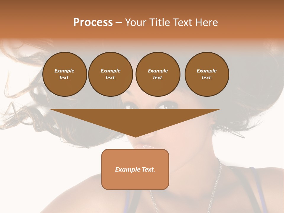 Portrait Young Hair PowerPoint Template