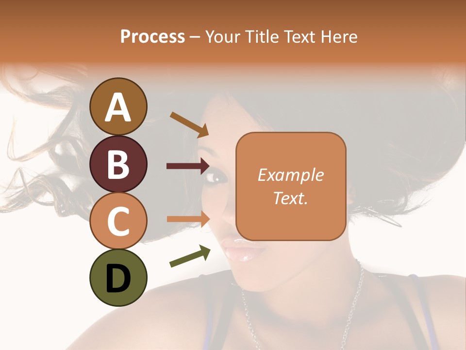 Portrait Young Hair PowerPoint Template