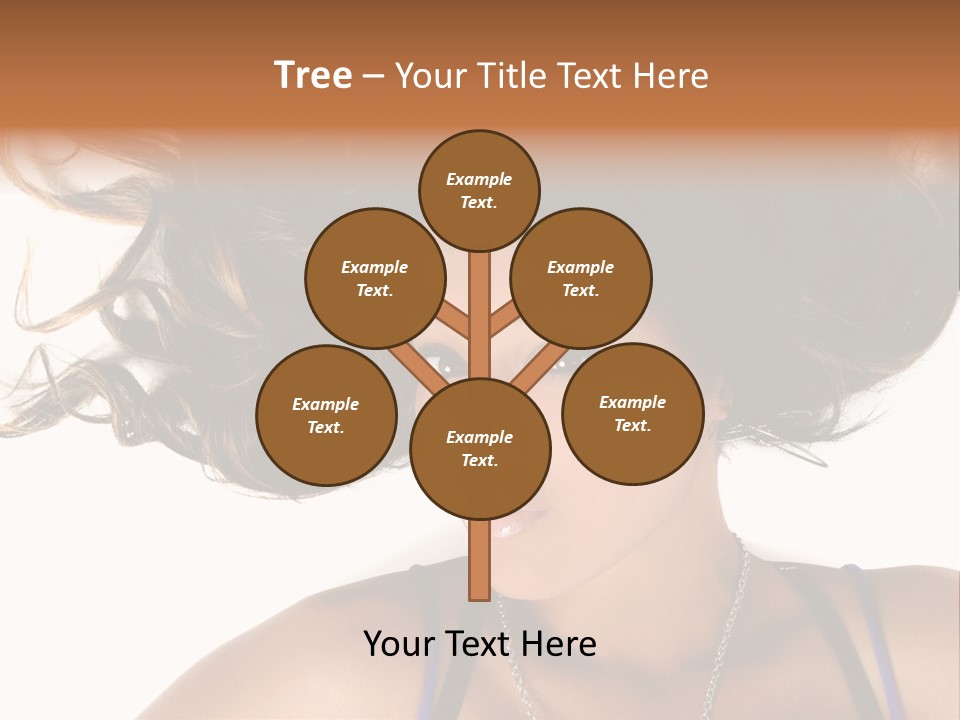 Portrait Young Hair PowerPoint Template