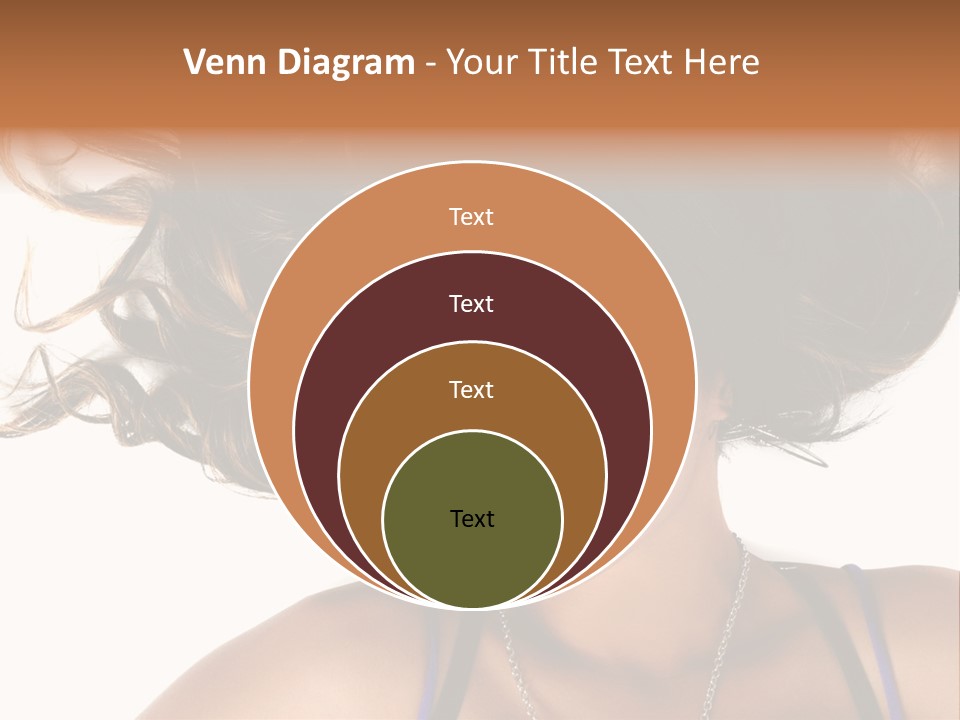 Portrait Young Hair PowerPoint Template