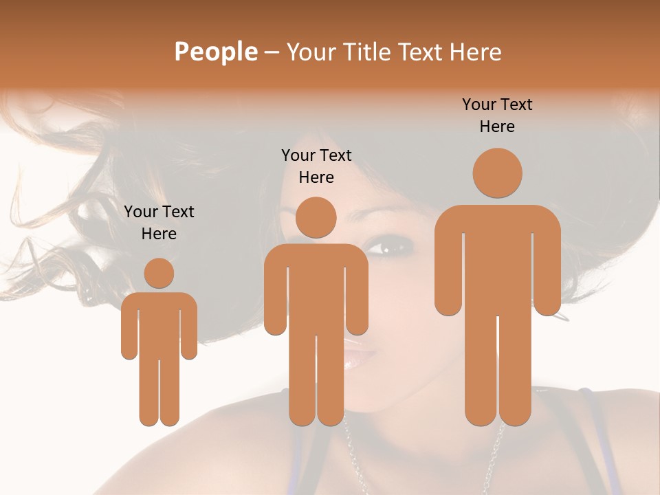 Portrait Young Hair PowerPoint Template