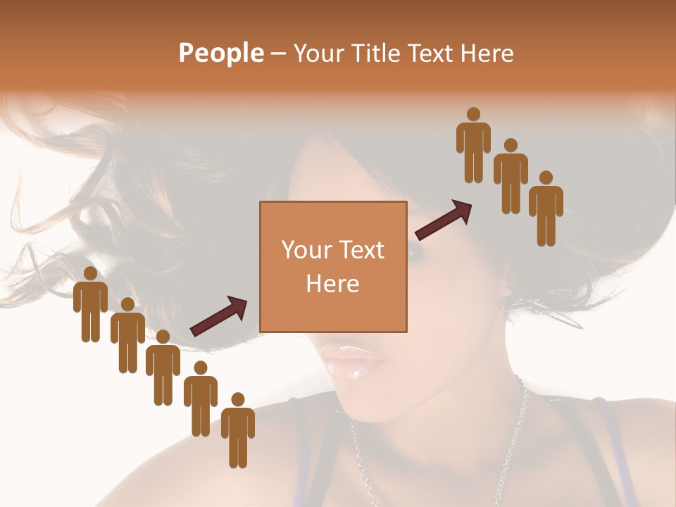 Portrait Young Hair PowerPoint Template