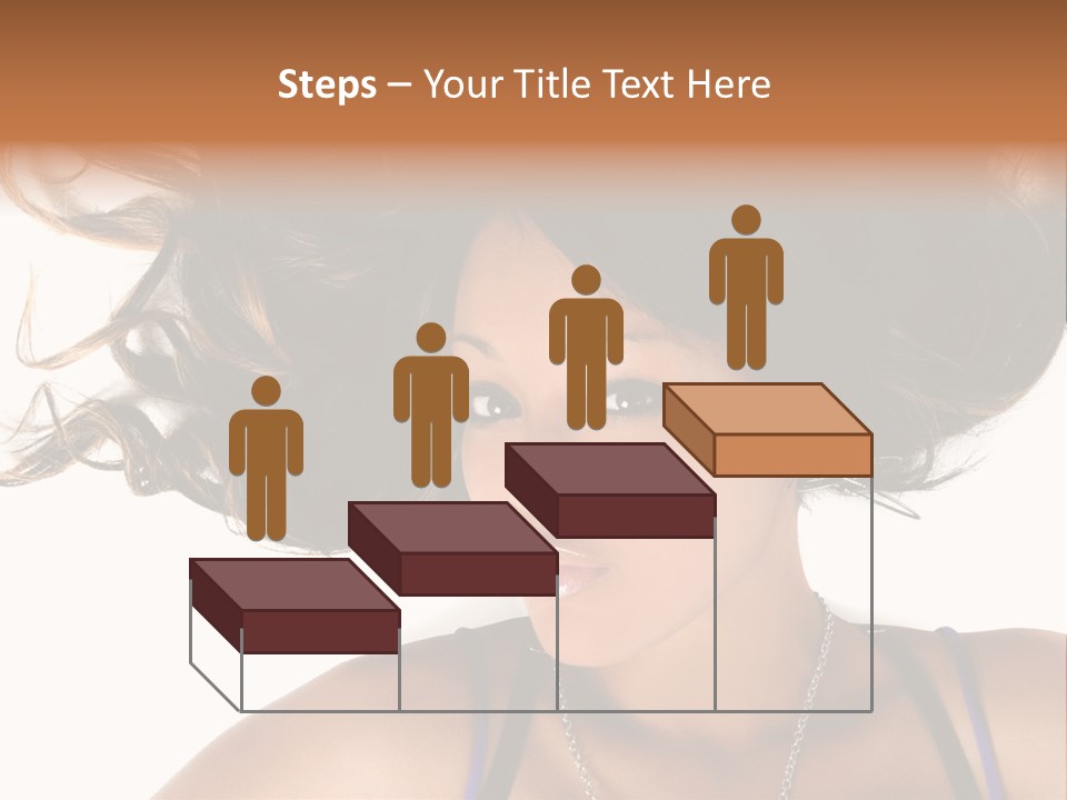 Portrait Young Hair PowerPoint Template