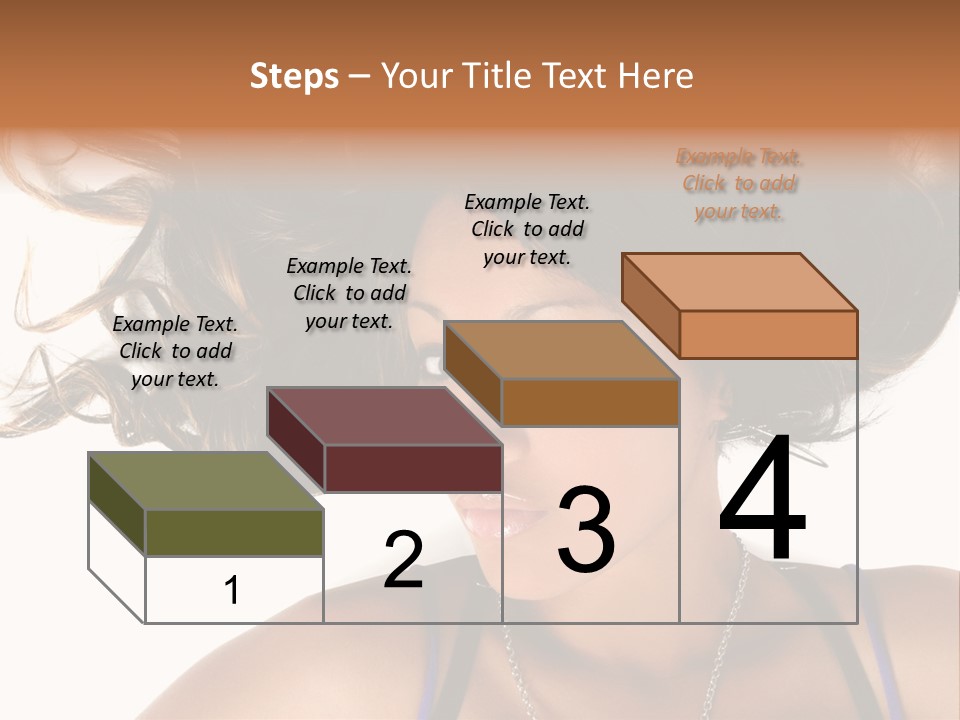 Portrait Young Hair PowerPoint Template