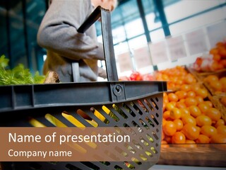 Shop Detail Grocery PowerPoint Template