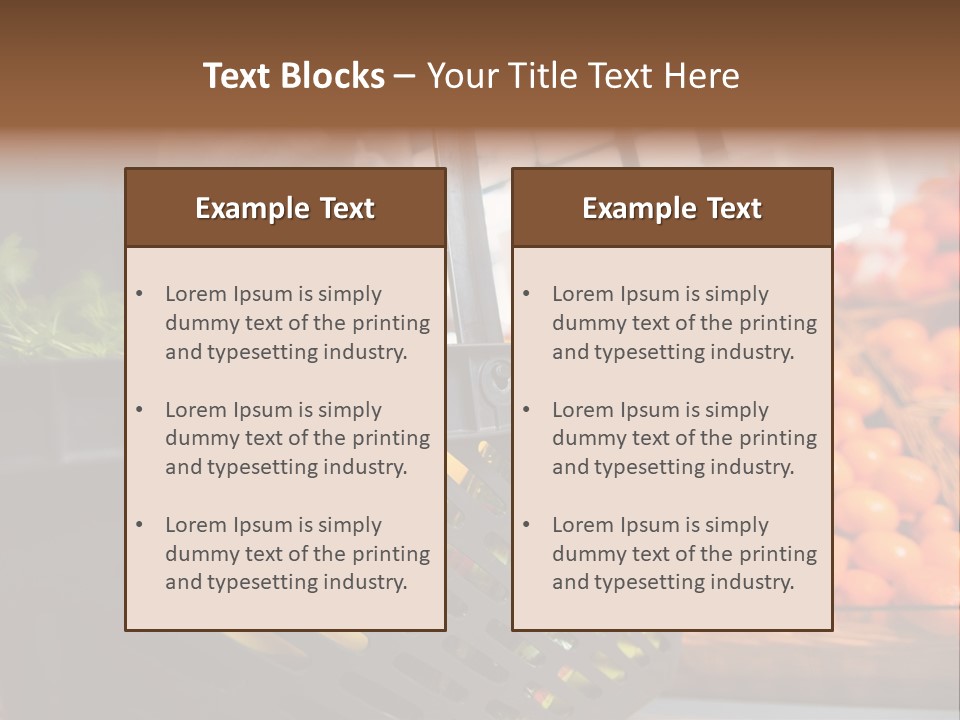 Shop Detail Grocery PowerPoint Template