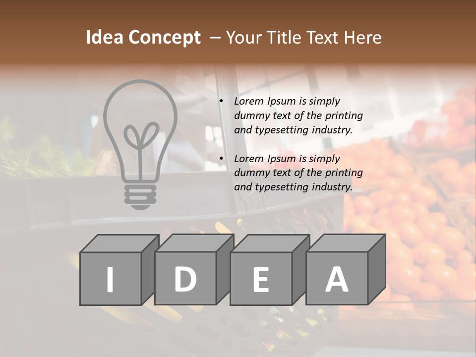 Shop Detail Grocery PowerPoint Template
