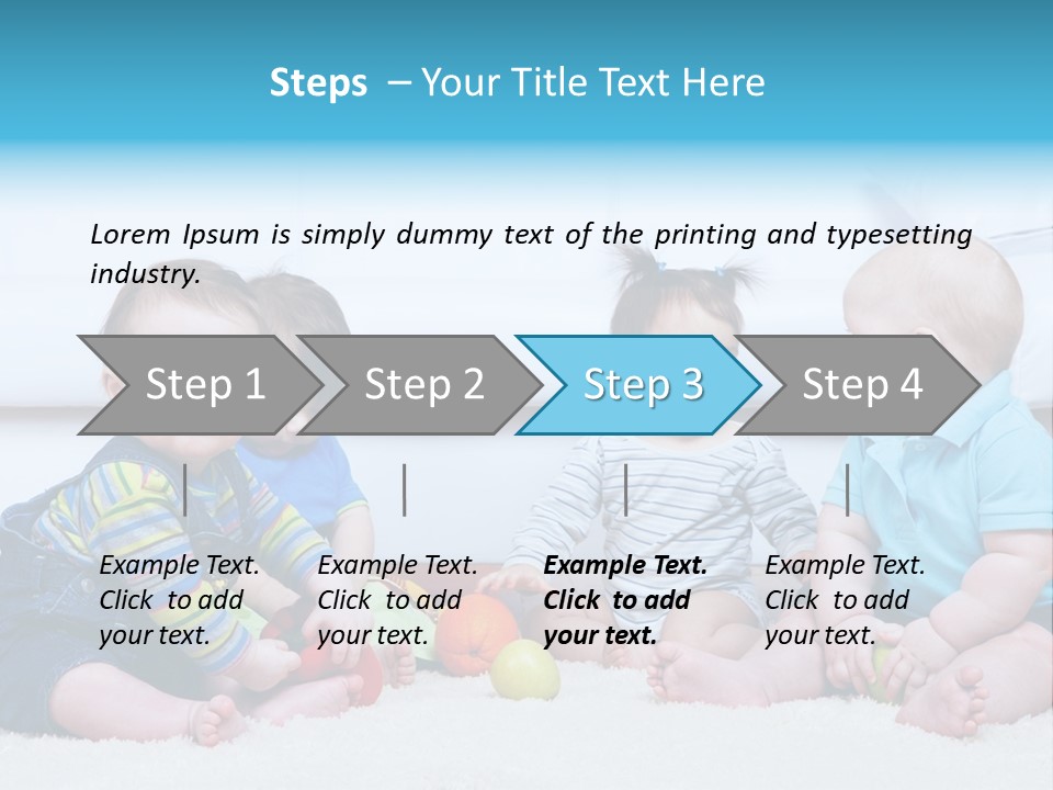 A Group Of Babies Sitting Next To Each Other PowerPoint Template