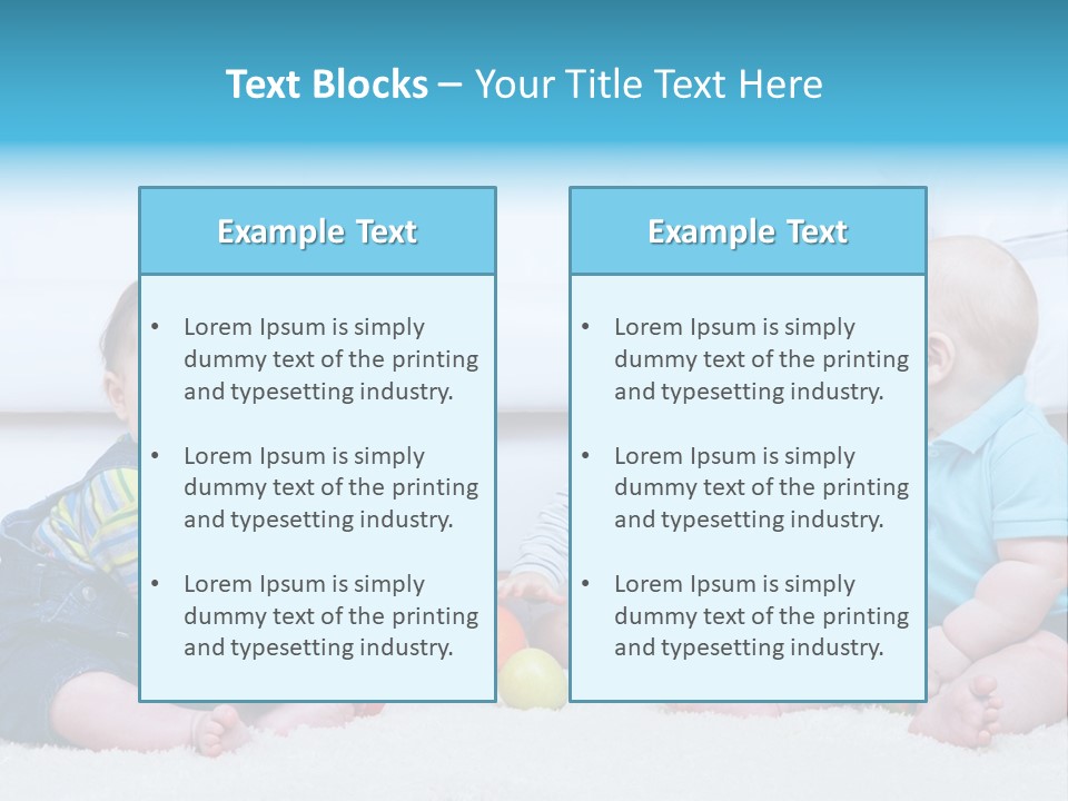A Group Of Babies Sitting Next To Each Other PowerPoint Template