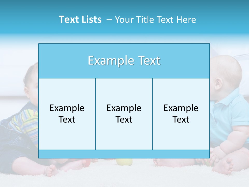 A Group Of Babies Sitting Next To Each Other PowerPoint Template