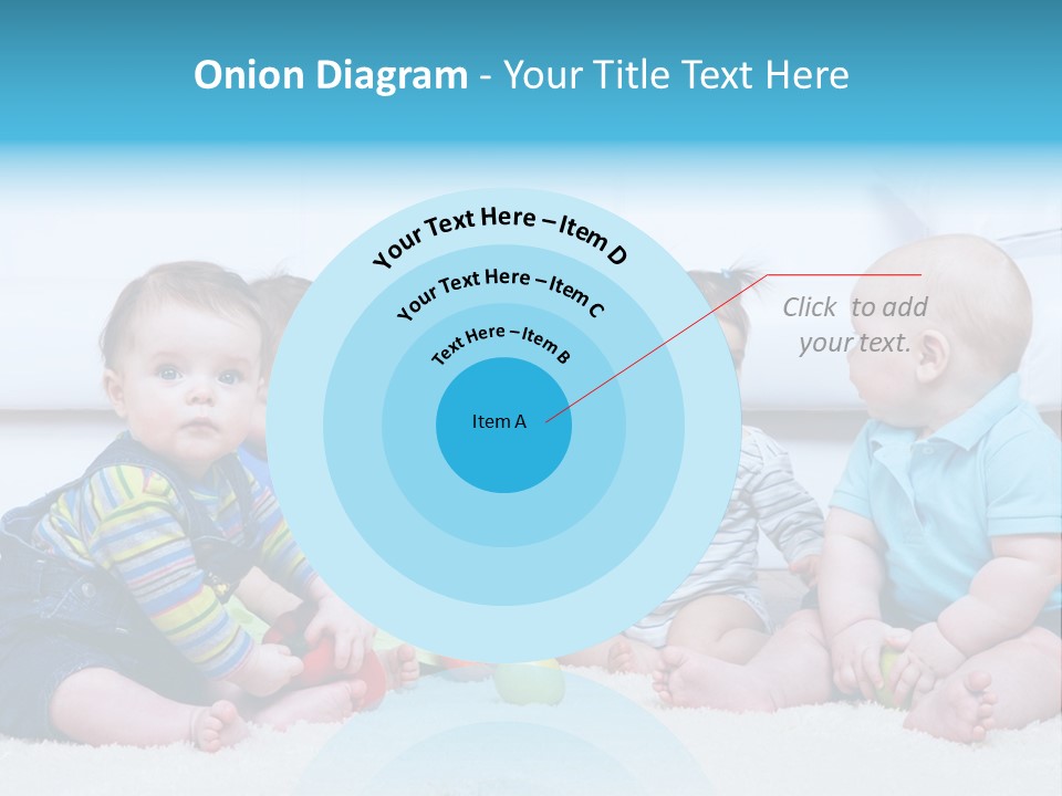 A Group Of Babies Sitting Next To Each Other PowerPoint Template