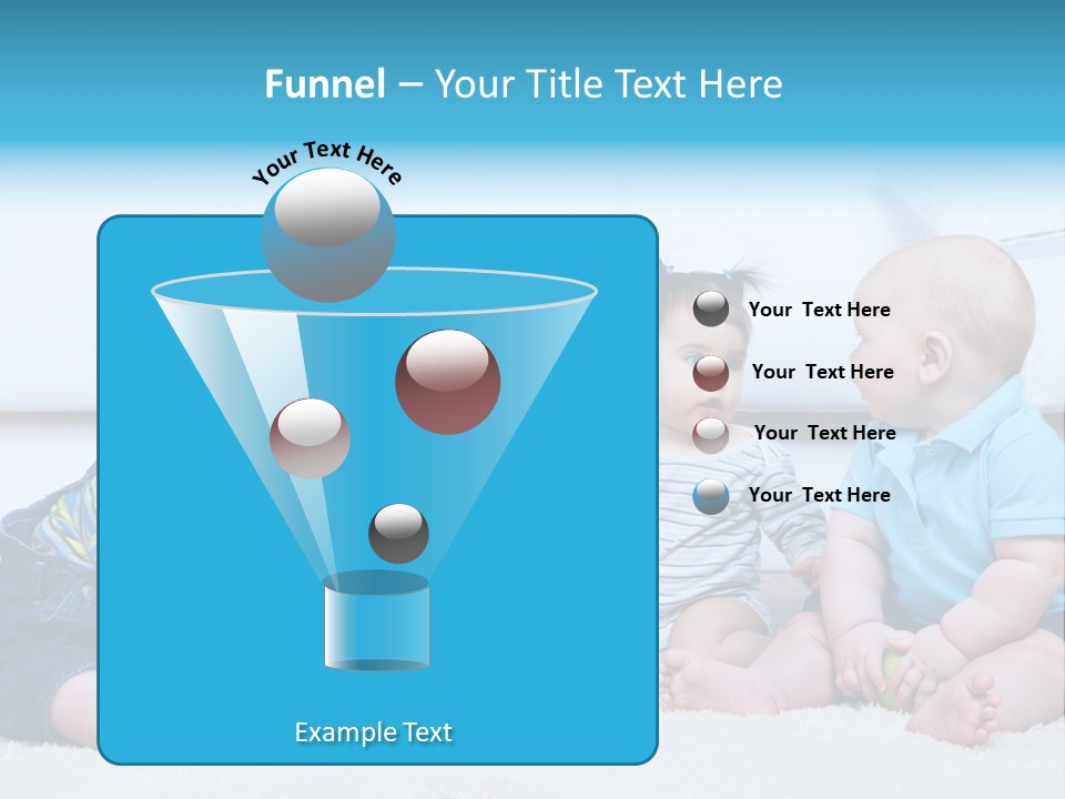 A Group Of Babies Sitting Next To Each Other PowerPoint Template