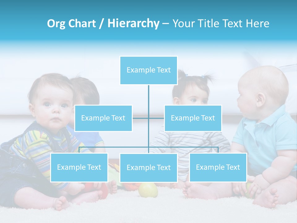 A Group Of Babies Sitting Next To Each Other PowerPoint Template