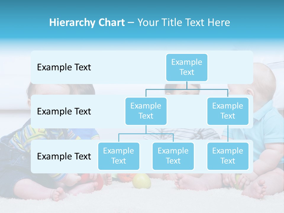 A Group Of Babies Sitting Next To Each Other PowerPoint Template