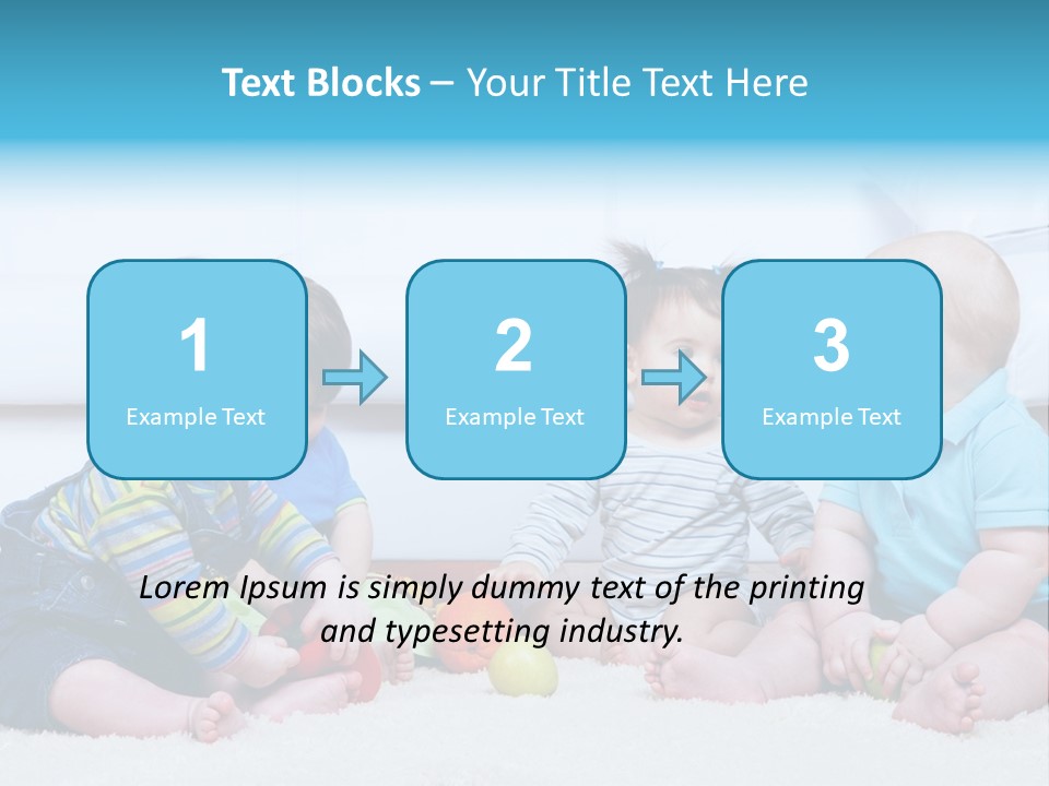 A Group Of Babies Sitting Next To Each Other PowerPoint Template