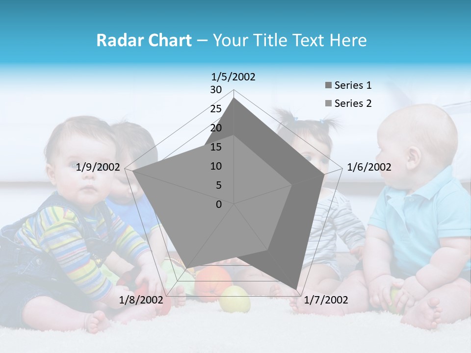 A Group Of Babies Sitting Next To Each Other PowerPoint Template