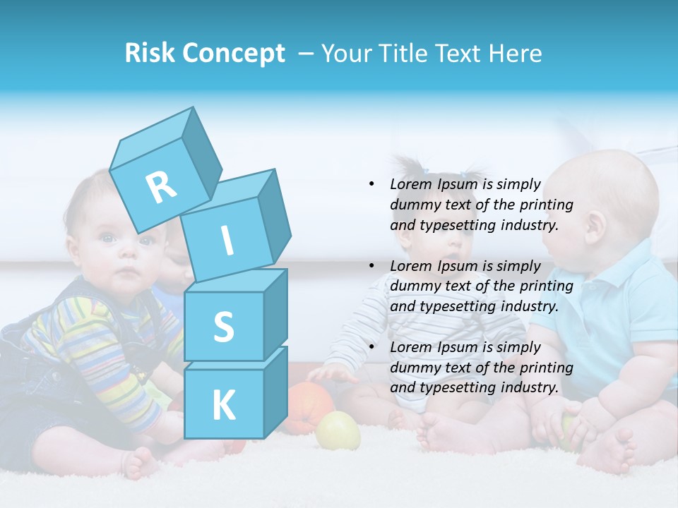 A Group Of Babies Sitting Next To Each Other PowerPoint Template